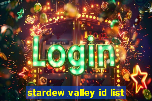 stardew valley id list